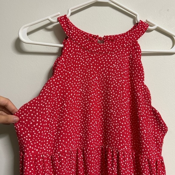 Monteau Red  Polka Dot Mini Dress - Picture 2 of 4